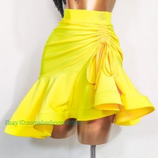 Latin salsa tango rumba Cha cha Square Ballroom Dance Dress Skirt 3 Colors