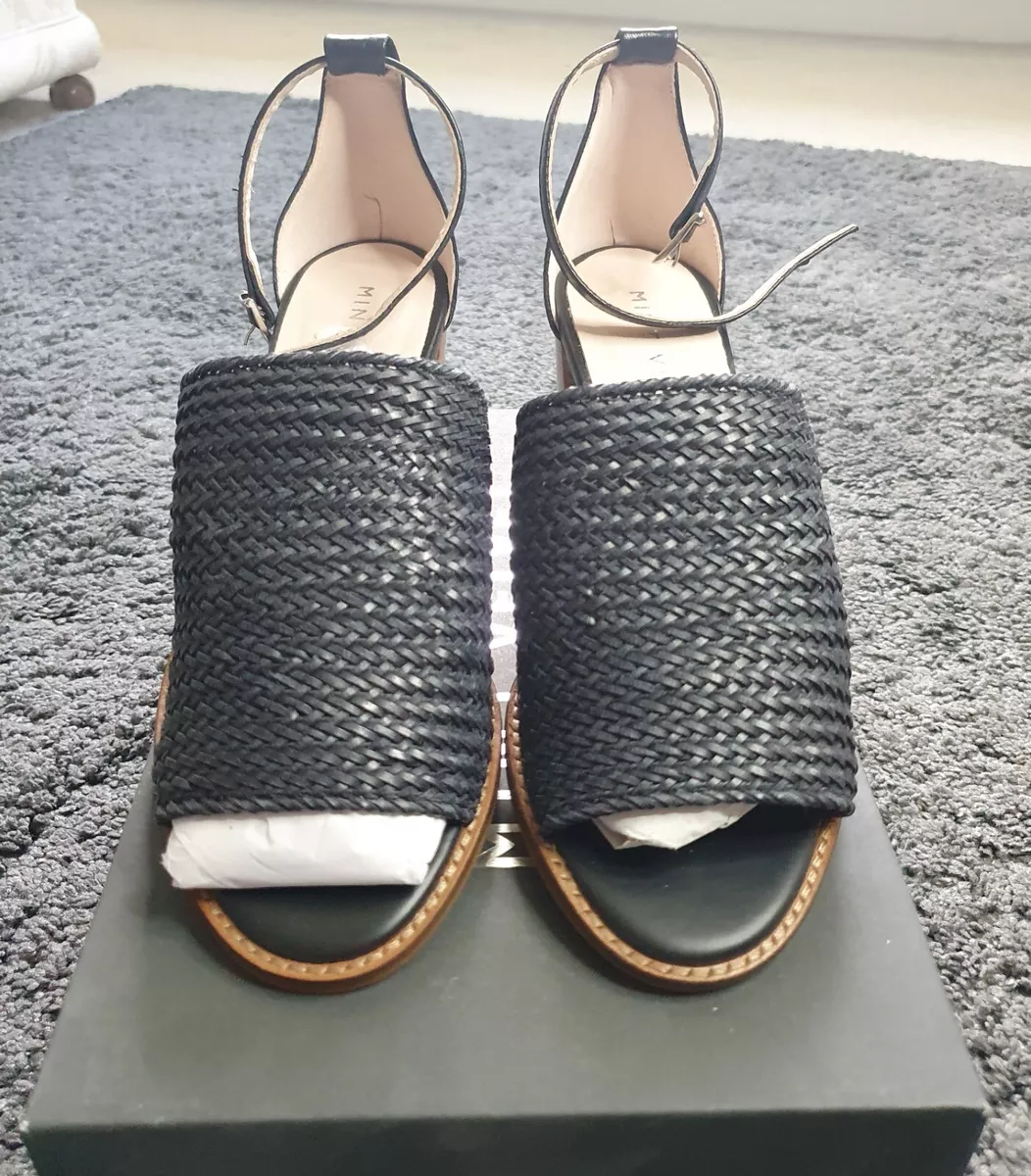 MINT VELVET Ladies Black Woven Sandals Brand New In Box Size 4 eBay