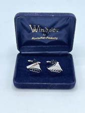 AUDI original cuff links, Manhattan Windsor, beautiful condition in box, RARE