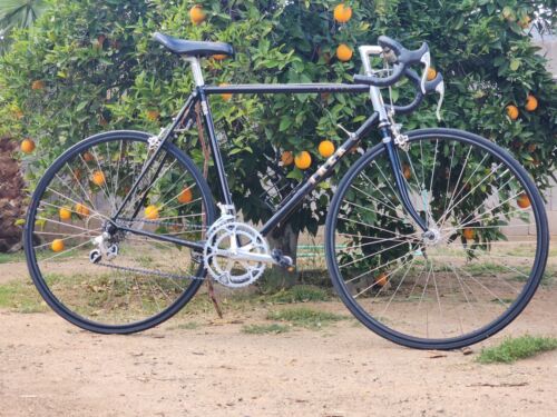 Vintage Trek ELANCE 400 USA Road Bike 57cm Frame Black Reynolds 531 Tested - Afbeelding 1 van 12