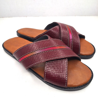 Men\'s Brown Handmade Leather Shoes/Sandals Sz 10 SKU 4616 Men main image 2