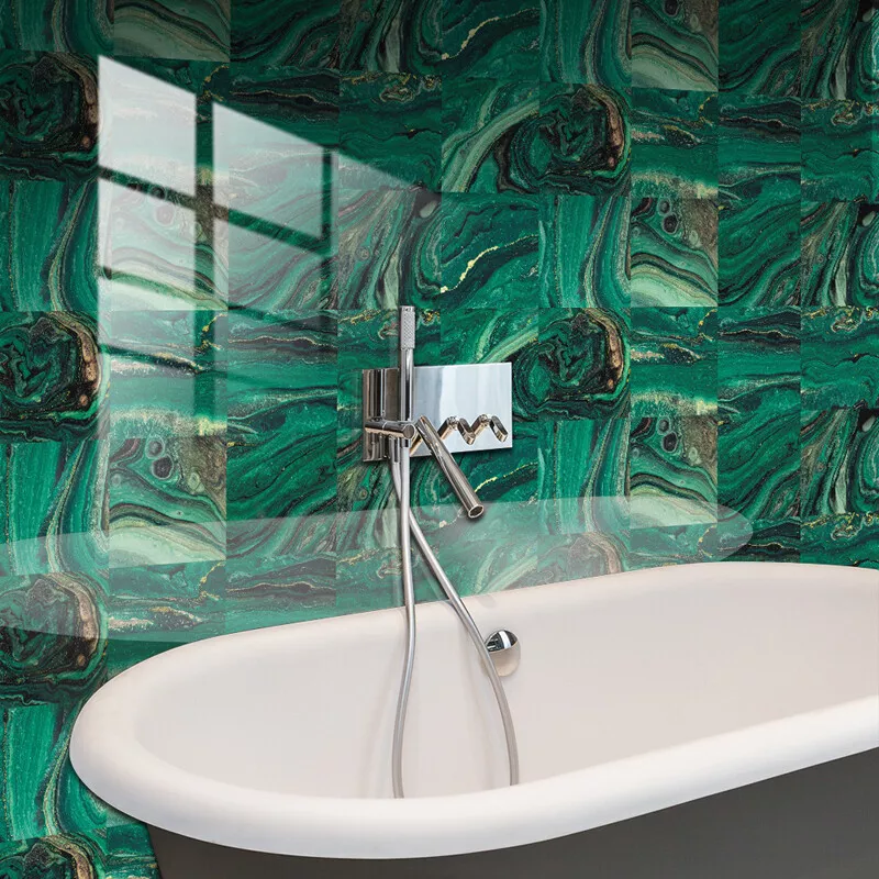 Green self adhesive wall cheap tiles