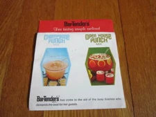 Vintage Bar-Tenders Brand Mix Ad Drink Punch Recipes Ideas One Page FREE SHIP 