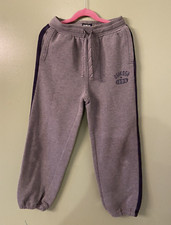 Oshkosh B'gosh Boy's Gray Sweatpants with Navy Blue Stripe on the Side Size 12
