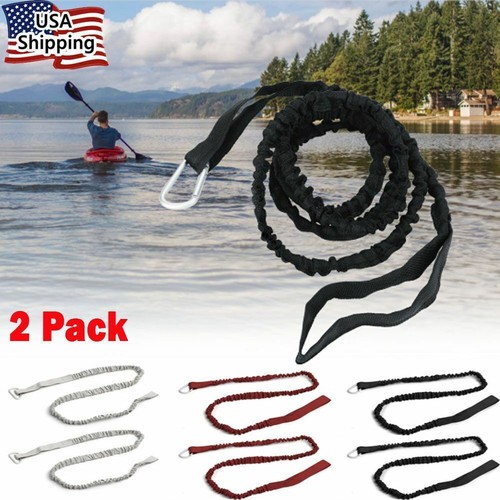 2PCS Kayak Paddle Fishing Leash Rope Rod Leash Safety Lanyard Boat