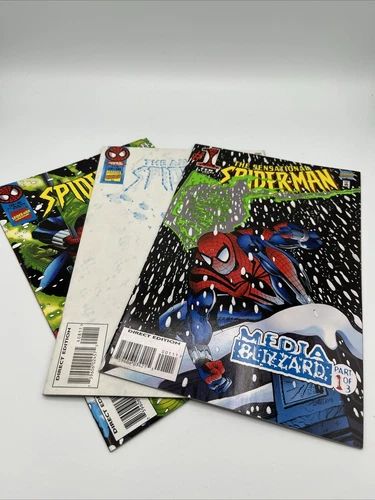 Complete Set Spider-Man Media Blizzard Part 1-3 Sensational Amazing Comic Book