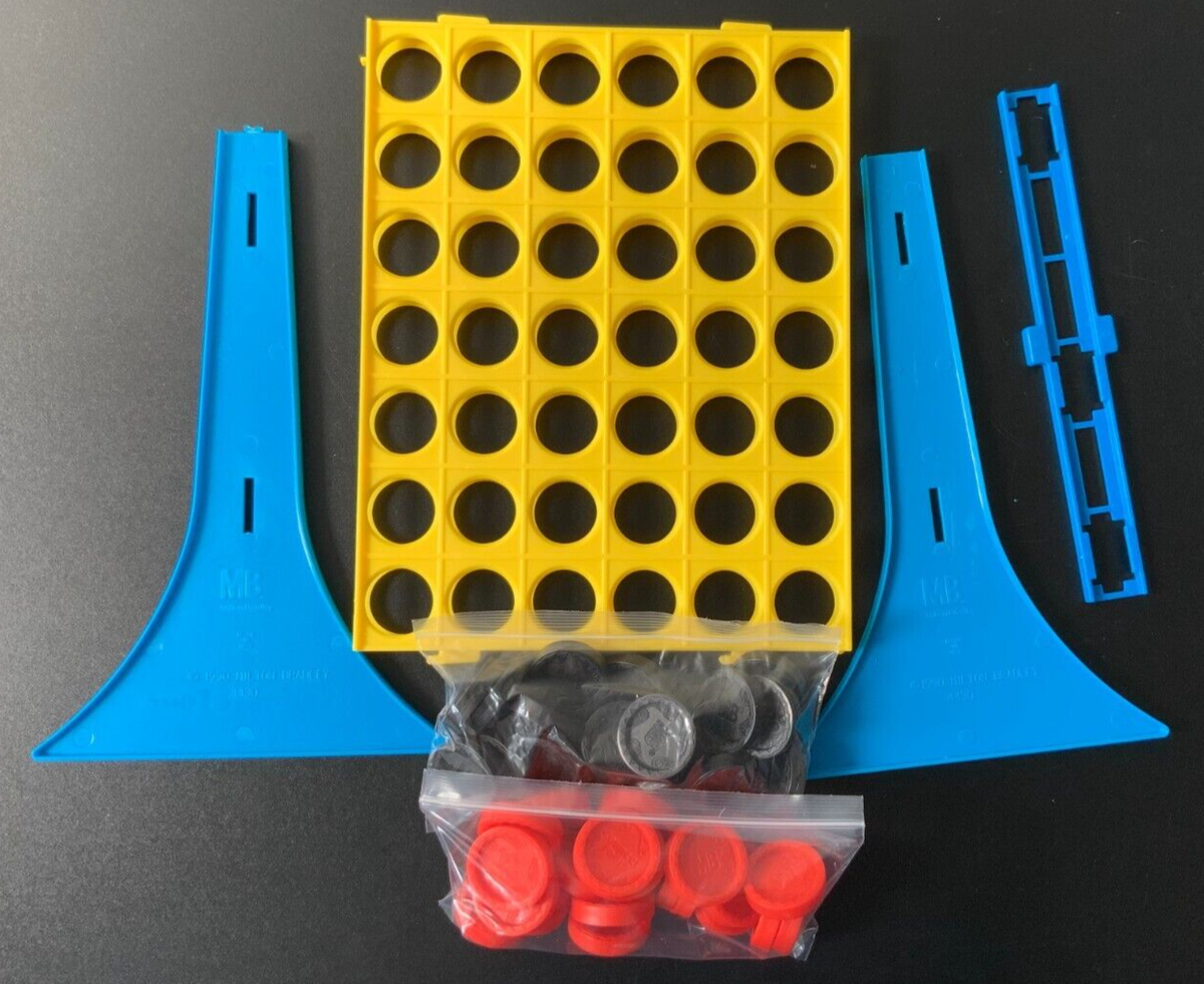 Vintage 1998 Connect Four Game - Contains all pieces and