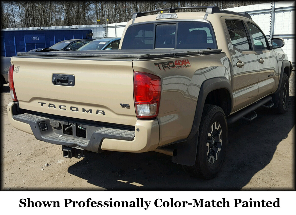 Textured Black Rear Bumper Overlay Cover – Fits 2016-2023 Tacoma (No Sensors)