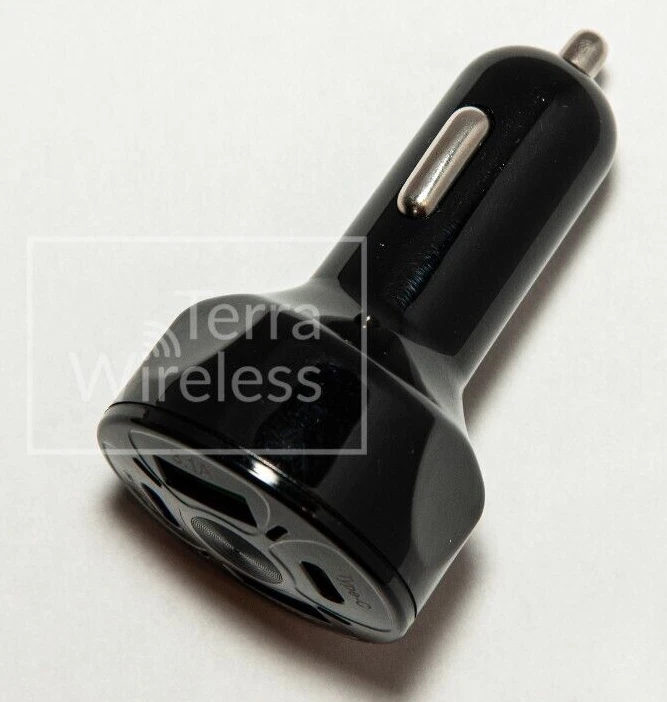 Adaptador cargador coche USB de 4 puertos cigarrillo•Kyocera ZTE Blackberry Lenovo Panasonic Foto 2 de 3