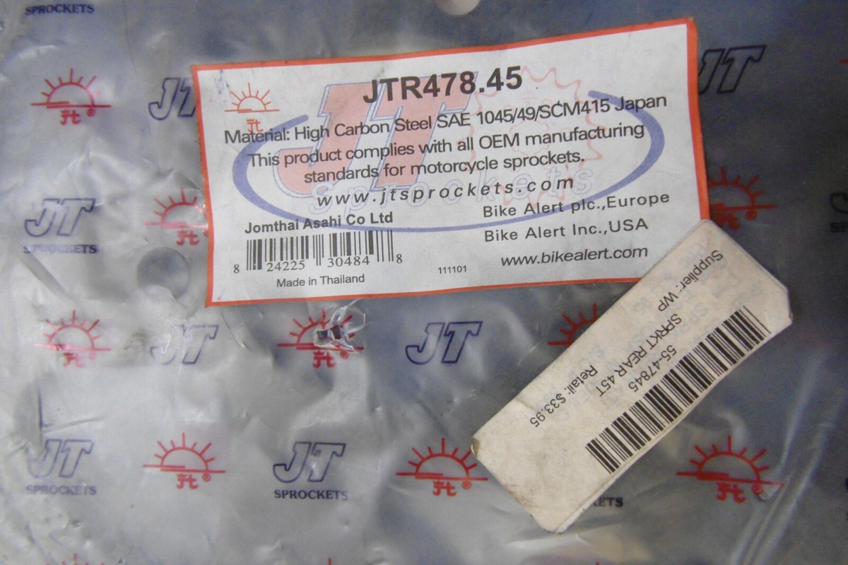 NOS JT Sprockets - JTR478.45 Gray *FITMENT IN DESCRIPTION* | eBay