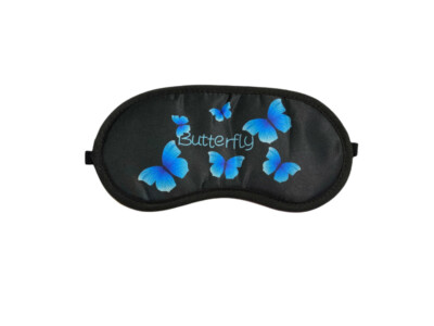 Colorful & Fun Butterfly Theme Sleeping Mask w/ Elastic Back for Sleep or Travel