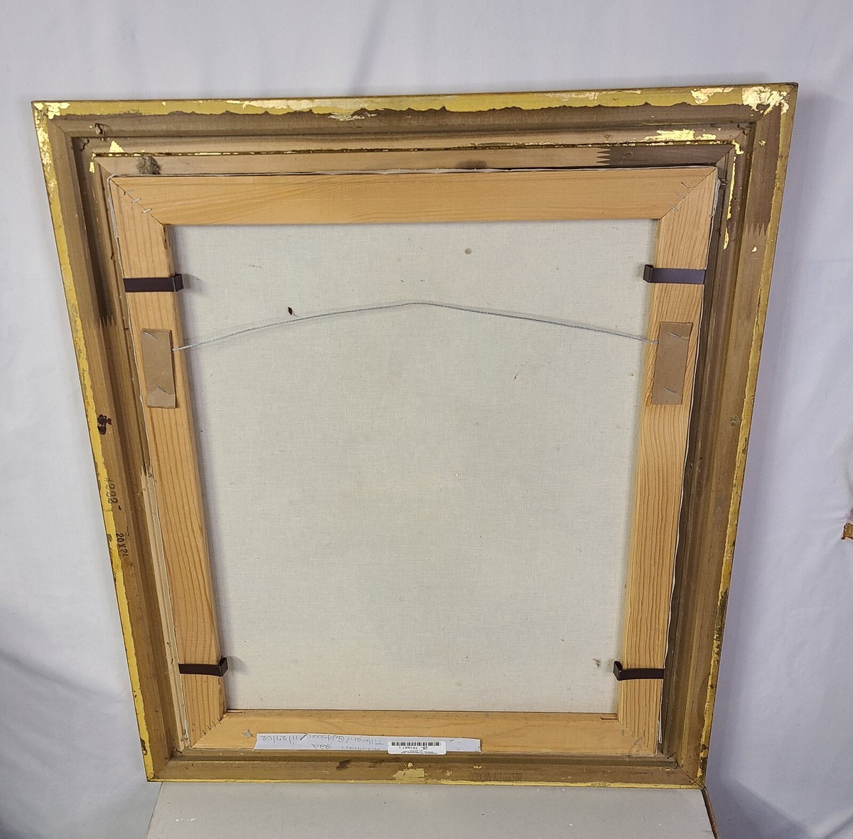Vintage Framed Flower Oil Painting Gold Frame 20x24 Floral Artist
