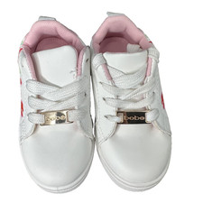 New Bebe Brand Toddler Girls w/Flowers printed Sneakers Shoes Size 7C Cute Kids