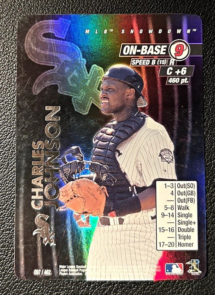 2001 MLB Showdown Charles Johnson White Sox #69/462 Unlimited
