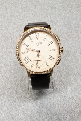 Fossil Q Gazer 41mm Rose Gold Case Hybrid Smart Watch New Coin