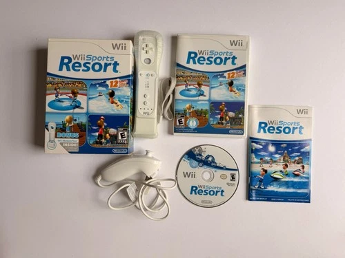 Wii Sports Resort (w/Wii MotionPlus & nunchuck) - (Nintendo, 2009) BIG BOX! CIB!