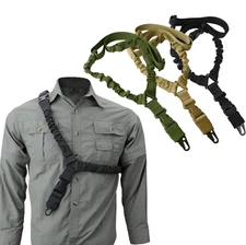 1pc Outdoor Single Point Tactical Harness Safety Gun Sling Camouflage Belt - NEW