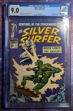The Silver Surfer #2 CGC 9.0 Marvel 1968 w/bonus reprint reader