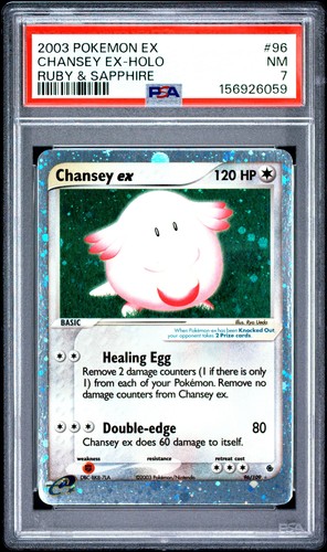 Chansey ex graded PSA 7 for sale on eBay