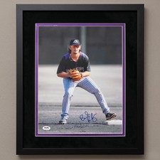 Brendan Rodgers Colorado Rockies Signed 11x14 Custom Framed Photo PSA