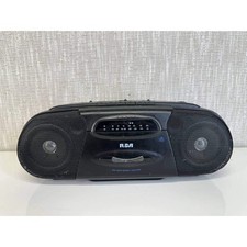 RCA RP-7710A Portable Cassette Player AM/FM Radio Boombox Black 054 96