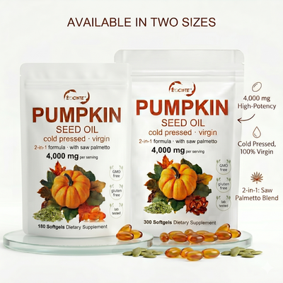 #ad Pumpkin Seed Oil Saw Palmetto 4000mg Softgels Natural Prostate Support Free ship $14.97