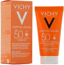 Vichy Capital Ideal Soleil SPF 50 Mattifying Face Fluid Dry Touch, 1.69 fl oz