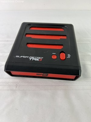 Retro-Bit Super Retro TRIO Red/Black Console UNTESTED