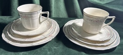 C39 VTG NORITAKE  JAPAN Discontinued  PATN 7293 Blue & Pink Lot Of 8