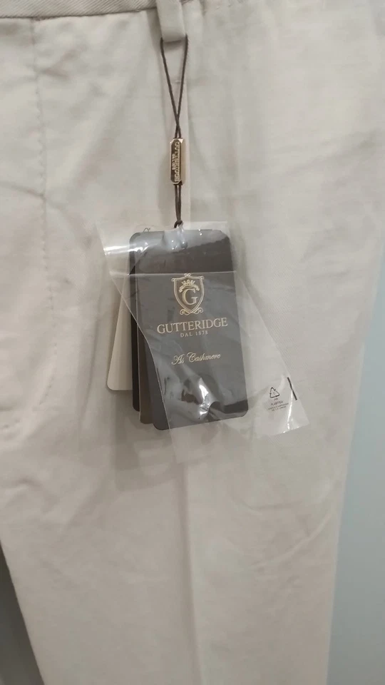 Pantaloni Gutteridge As Cashmere Beige (Panna) Cotone Cashmere Uomo - IT 48 - Immagine 3 di 4