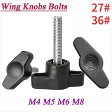 Male Wing Knobs Bolts M4 M5 M6 M8  Clamping Thumb Knob Nut Z-handles Screws