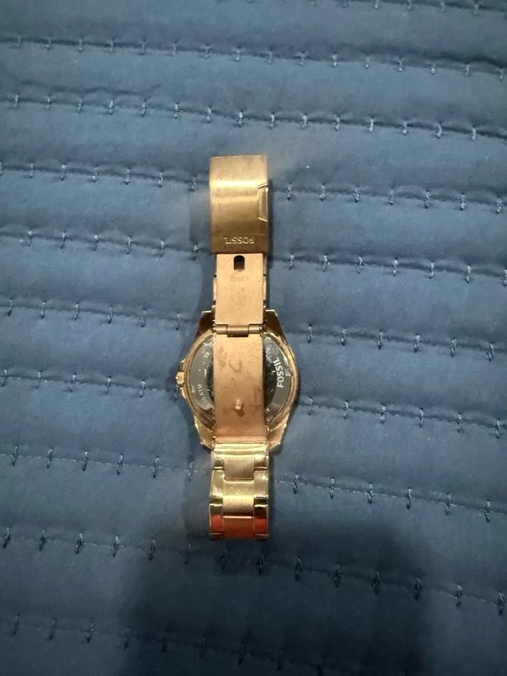 Женские кварцевые часы Fossil ES2889 розовое золото бриллиант - Изображение 2 из 4