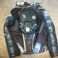 NEW Disney Star Wars Rogue One K-2SO Padded Costume Top w/ Mask , 4pc Youth 4