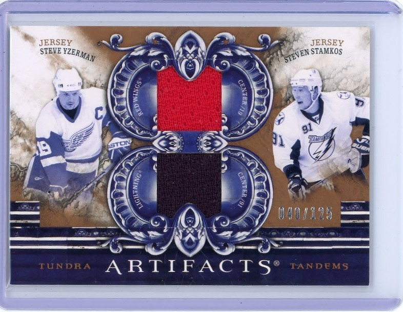 2010-11 Upper Deck Artifacts Steve Yzerman Steven Stamkos Tundra Dual Relic /125