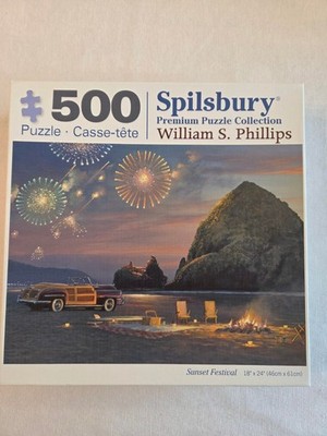 Spillsbury Premium Puzzle Collection William S. Phillips Sunset Festival 500 Pcs