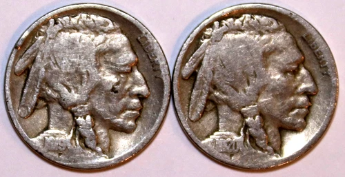 (2) Buffalo Nickels - 1919(Good) 1920(Good) - #4001D - FREE SHIPPING