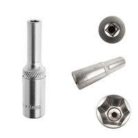 "Stecknuss Sechskant 1/4\" 4 Mm 50 Mm Aus Chrom-Vanadium-Stahl"