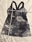 Lululemon Women’s Cool Racerback Gray/Black Racerback Scoop Tank Built-In Bra 6 — photo 1