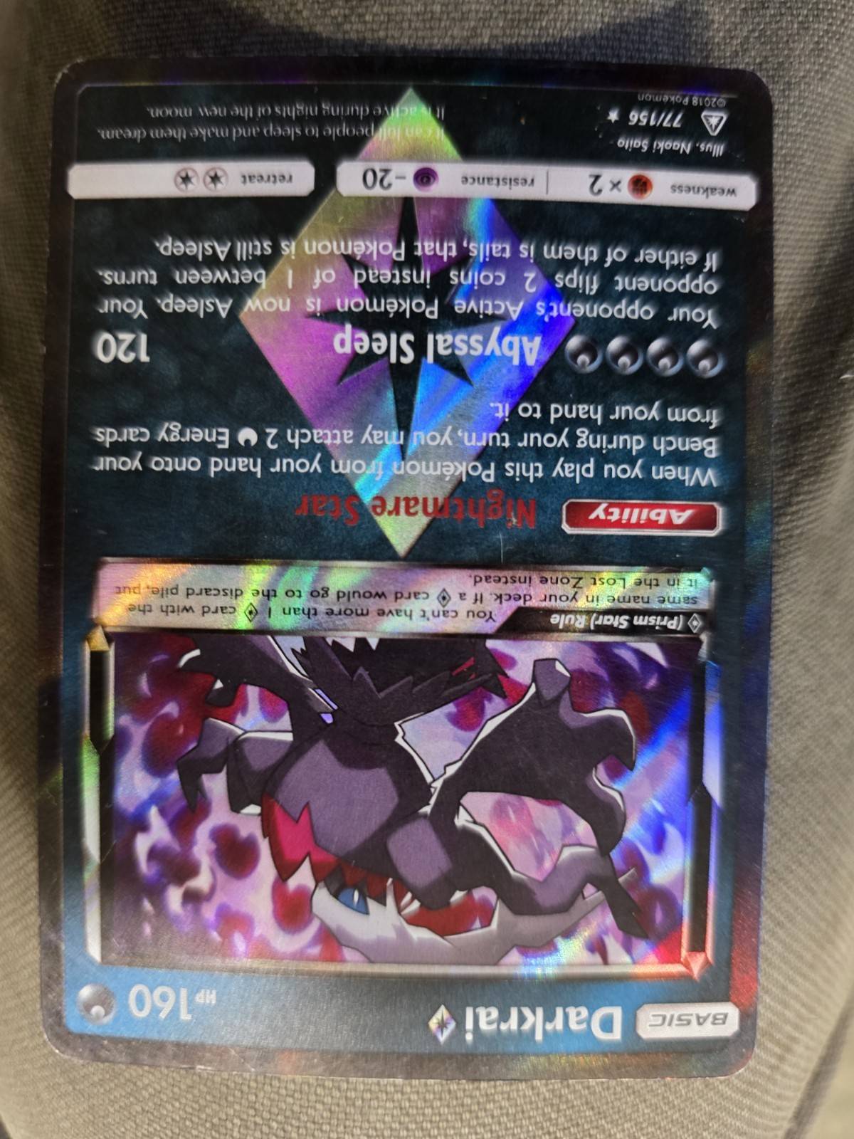 Pokémon Darkrai TCG BW73 Black Star Promo 2013 Full Art (ask for more pics!)