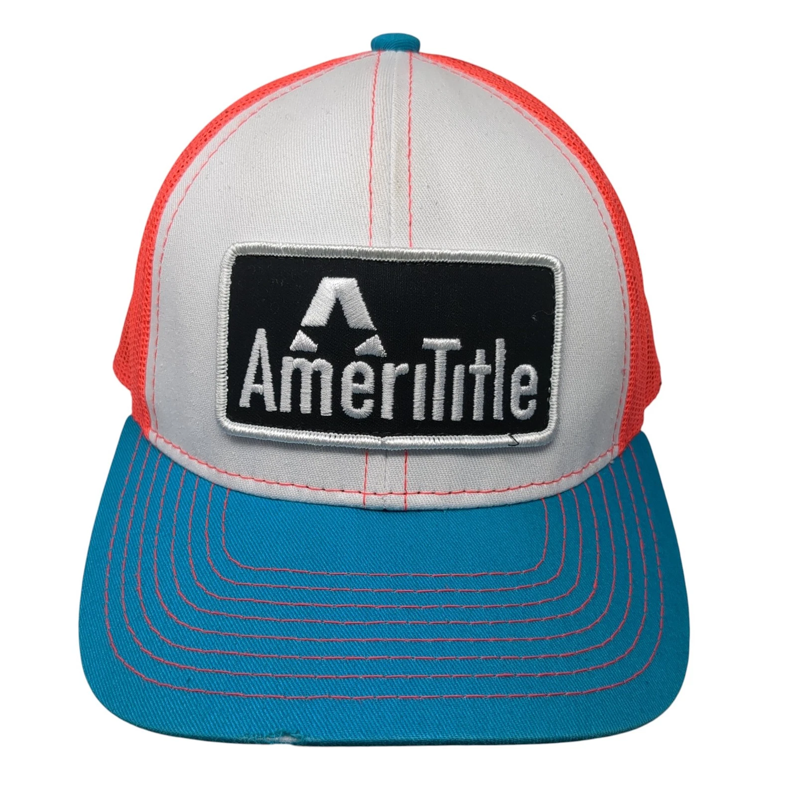 AmeriTitle Patch Snapback Trucker Hat Multicolor One Size Outdoor Cap
