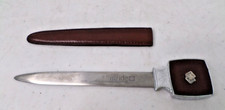 Vintage Pfizer Minizide Pharma Advertising Letter Opener w/Leather Sheath