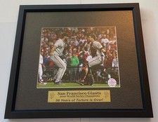 PhotoFile SF Giants 2010 World Series Brian Wilson & Buster Posey Hug. FREE S/H!