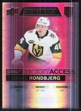 2021-22 Upper Deck Credentials #78 Jonas Rondbjerg Pink #/49