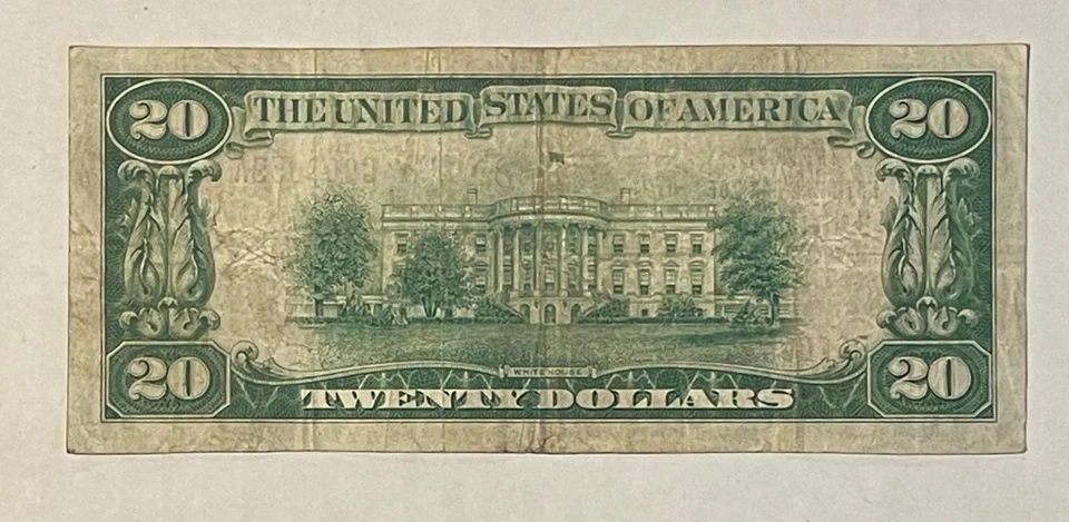 U.S. (Sardinia, OH) - Series of 1929 $20.00 National Currency Banknote - Image 2 of 2