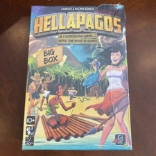Hellapagos Big Box Board Game – CO-OP FAMILY GAME – NEW, Damaged Box (Sealed)