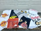 LOT OF XL VINTAGE 1990s Graphic T-shirt Lot - NHL HOCKEY HARD ROCK CAFE ETC
