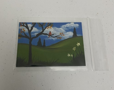 #ad #ad ACEO Original Pryjmak Painting A Fall Day Oils 2.5x3.5” 2022 $26.69
