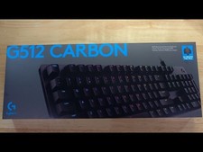 Logitech G512 Carbon, Full RGB Mechanical Keyboard, UK layout QWERTY, GX Brown
