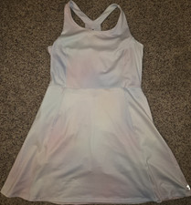 All in Motion Women s Tennis Dress Built-In Shorts White/Purple XXL Polyester