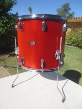 PEARL FIBERGLASS 16X18  FLOOR TOM DRUM, VINTAGE JAPAN 1970s era